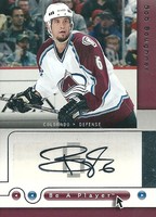 Bob Boughner Upper Deck Be a Player 2005 Autograph Colorado Avalanche
