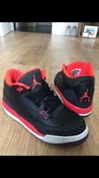 Jordan 3, bright crimson, schwarz, Nike, 37,5