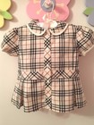 worn 1X STUNNING toddler girls 2T AUTHENTIC BURBERRY Nova check plaid blouse 