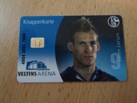Knappenkarte Schalke 04 Soren Larson Blaue Serie