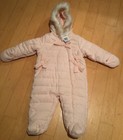 NEW FIRST IMPRESSIONS Baby Girls 1-Piece Snowsuit "PEACH FUZZ" Sz 6-9mo NWT!