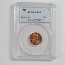 New listing
1928 Lincoln Wheat Ears Cent- Pcgs Ms66 Rd *G52