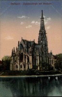 Stuttgart alte AK ~1910 Johanniskirche Feuerfee Kirche Church Eglise ungelaufen
