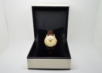 GENTS TUDOR 9CT GOLD CASE VINTAGE DRESS WATCH MECHANICAL SILVER DIAL 1128 