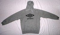Umbro Herren Hoodie (Kapuzenpullover) Grau Größe XL