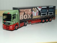 Herpa MAN TGX XXL Euro 6 Container SZ Wandt / 10 Jahre Truck in the box 306089