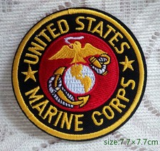 United States Marine Corps USMC Round Insignia Patch Army 1pcs