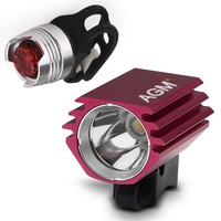 Rot X1 CREE XML U2 LED 2000LM Fahrradlampe Scheinwerfer Stirnlampe mit Rücklicht