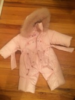 Il Gufo Baby Girls Pink Down Padded Snowsuit
