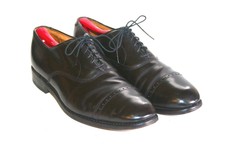 Allen Edmonds Byron Black Leather Cap Toe Oxford Dress Shoe SZ 9.5D