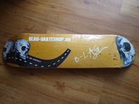 B-LAG 8.00 Shop Logo Gelb Color Skateboard Deck RESTPOSTEN