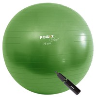 Gymnastikball Anti Burst Grün 55 - 95 cm + Pumpe - Sitzball Medizinball