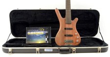 2005 Warwick Corvette Standard 5 String Electric Bass - Natural w/ Case