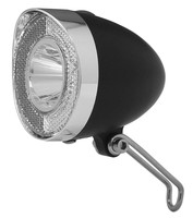 Batterie LED Scheinwerfer UNION 4915BL 20 LUX Fahrrad Lampe Batterien Schwarz