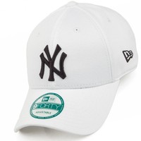 New York Yankees MLB Baseball New Era 9Forty Cap Kappe Weiß / Blaues Logo Klett