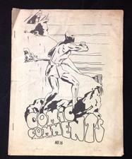 1967 "Comic Comments" #16 Comic Book Fanzine Rich Buckler covert art scarce