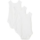 Spasilk 5709 White Infant 3PK One-Piece Set 12 MO BHFO