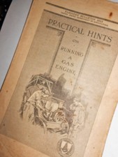 1919-USDA Bulletin 1013~Practical Hints on Running a Gas Engine - 15 pp. Novelty