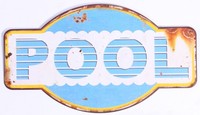 Swimming Pools - Pool Blechschild Im Retro-Look (38x23cm) #98116