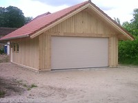 Oldtimer Holzgarage - Potsdam, Satteldach KVH 6,00 x 8,00 m als Bausatz