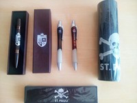 Schreibutensilien des FC St. Pauli, 5 Artikel