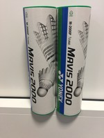 Yonex Mavis 2000 Nylon Plastik Federball Badmintonball Farbe weiß/grün -NEU-