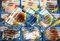 Balzer Jörg Strehlow Zander Kauli  9cm 5 Stück 13 Farben Gummifisch mit Fischöl