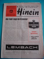 Programmheft 1968/69 1 FC Kaiserslautern - Werder Bremen Bundesliga