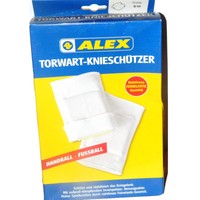 1 Paar Torwart-Knieschützer weiß von ALEX, Knieschoner, XS, Handball/ Volleyball