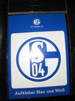 FC SCHALKE 04 Aufkleber Blau Weiß