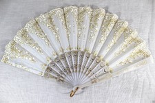 Spanish Brocade Floral Fabric Lace Folding Hand Dancing Wedding Party Decor Fan
