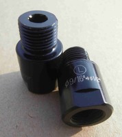 Pedal Gewinde Adapter 9/16 -  1/2 schwarz