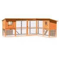 440CM Hasenstall Hühnerstall Kaninchenstall Freigehege Freilauf Käfig Hasen