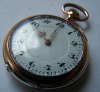 Kleine Taschenuhr 800 Silber gestempelt