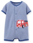 Carters Baby Boy Appliqué Snap-Up Romper NB 3 6 9 12 18 24Months Clothes