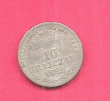 Hungary Hungarian Km443.1 1864-Kb Silver 10 Kragczar Antique Old Coin