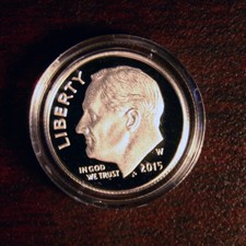 2015 W 90% Silver Roosevelt Proof Dime From March Of Dimes U. S. Mint Set