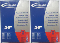 2 x Schwalbe Schlauch SV 13 SV13 26" Zoll  MTB Sclaverandventil Fahrradschlauch