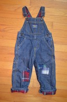 Oshkosh B'gosh Denim Vestbak Overalls Size 18 Months 