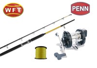 WFT Meeres Combo, Rute 2,10, Penn Rolle, Schnur, Angelset, Norwegen Combo