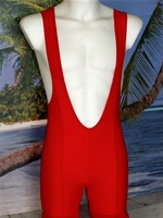  Radsport Trägerhose Fahrradhose Radhose rot Größe S Neu