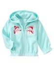 GYMBOREE COZY CUTIE BLUE SNOWMAN FLEECE HOODED JACKET 12 24 2T 3T 4T 5T NWT