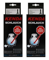 2x Kenda Fahrradschlauch mit Autluftventil Pannenschlauch 28 Zoll mit Autoventil