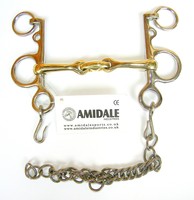 Maul Pelhamriemen Doppelgelenk, Raute Kupfer Gemisch Gebiss 5 Größen Erhältlich