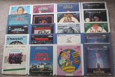 LOT OF 18 CED MOVIES 20 DISKS TOTAL SEE PHOTOS FOR TITLES