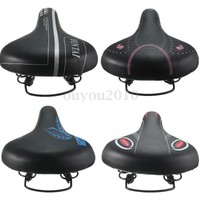 Fahrradsattel Gelsattel MTB Fahhrad Sattel für Damen Herren Touren City Schwarz 