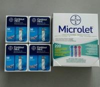Bayer Contour next Teststreifen 4x50 + 200 Microlet Lanzetten - NEU und OVP