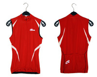 Gonso Damen Rad-Trikot DOLORES | ärmellos | sportiv | rot (fire)