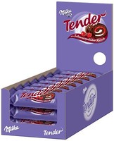 (1000g=12,21€) Milka Tender Schwarzwälder Kirsch Schokoriegel Kuchen - 21 Stück