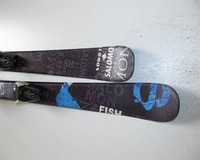 MM9164 Ski Carvingski Kinder Twin Tip Salomon Fish mit  Atomic Bindung 110cm